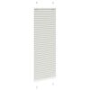 vidaXL Pleated Blind Light grey 100% Polyester 39.4 x 39.4 in