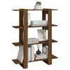 vidaXL Book Cabinet Brown Oak Engineered wood Medium Book Cabinet