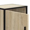 vidaXL Bedside Cabinet Sonoma Oak Engineered Wood, Metal Standard