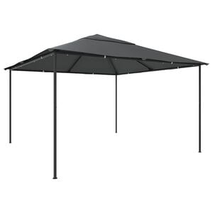 vidaXL Gazebo Anthracite Steel Large Foldable Gazebo Square