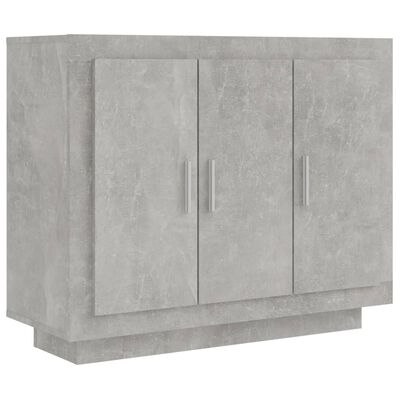 vidaXL Sideboard Concrete Gray 36.2"x13.8"x29.5" Engineered Wood