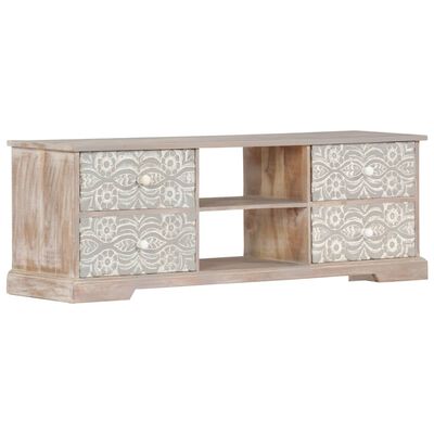 vidaXL TV Stand 47.2"x11.8"x15.7" Solid Wood Acacia