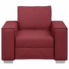 vidaXL Sofa Wine Red 38.98 x 30.71 x 33.07 in Fabric