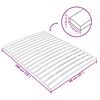vidaXL Slatted Bed Base Natural Solid poplar wood Single bed size