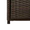 vidaXL Garden Storage Cabinet Brown PE rattan Large