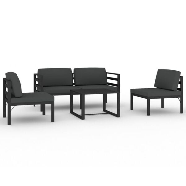 vidaXL Garden Lounge Set Anthracite