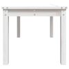 vidaXL Garden Table White Solid wood pine Medium Durable Garden Table