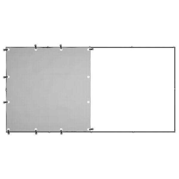 vidaXL Dog Kennel Black and silver grey Powder-coated steel, Polyethylene