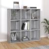 vidaXL Book Cabinet Grey Sonoma Engineered wood Medium Book Cabinet