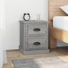 vidaXL Bedside Cabinet Grey Sonoma Engineered Wood Small Bedside Cabinet