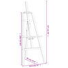 vidaXL Easel Stand 21.1x37.4x50.0" Solid Wood Pine