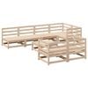 vidaXL Garden Sofa Set Natural wood Solid pine wood (untreated) Large
