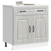 vidaXL Kitchen Base Cabinet Grey Sonoma Engineered Wood
