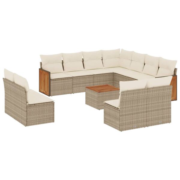 vidaXL Garden Sofa Set Beige