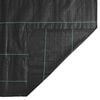 vidaXL Weed Membrane Black Polypropylene (PP) Large
