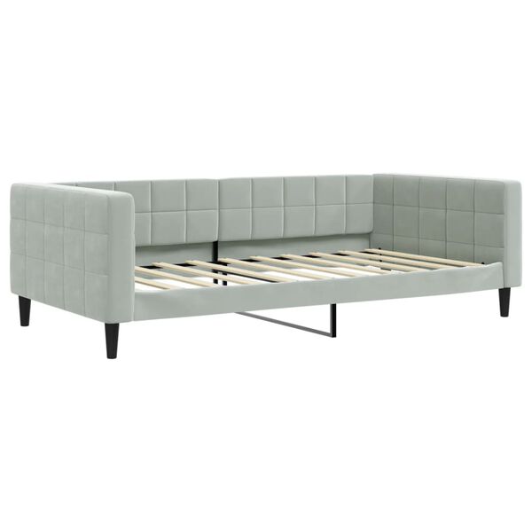 vidaXL Day Bed Light Gray