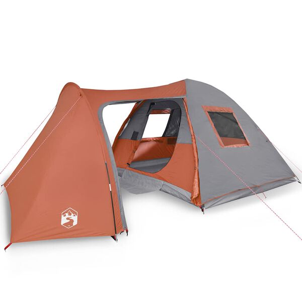 vidaXL Family Tent Dome 6-Person Orange Waterproof