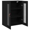 vidaXL Wall Cabinet Black Oak 27.36 x 13.39 x 35.43 in Engineered Wood