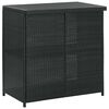 vidaXL Bar Set Black, Cream White PE rattan, steel, polyester Compact