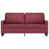 vidaXL 2-seater Sofa Wine Red Fabric (100% polyester), metal, textilene