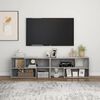 vidaXL TV Cabinet Concrete grey Engineered wood Large Extendable