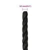 vidaXL Work Rope Black 0.39 " 1640.4 ' Polypropylene