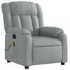vidaXL Massage Recliner Chair Light Gray
