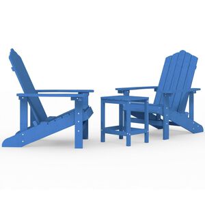vidaXL Garden Chair Aqua blue HDPE (High Density Polyethylene), steel