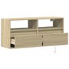 vidaXL TV Wall Cabinet Sonoma Oak Engineered Wood 39.4 in length