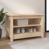 vidaXL Shoe Bench Natural wood Solid pine wood Small Shoe Bench