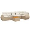vidaXL Garden Sofa Set Beige