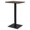 vidaXL Bar Table Dark Ash and Black