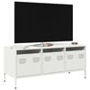 vidaXL TV Cabinet White Cold-rolled steel Medium Adjustable Feet