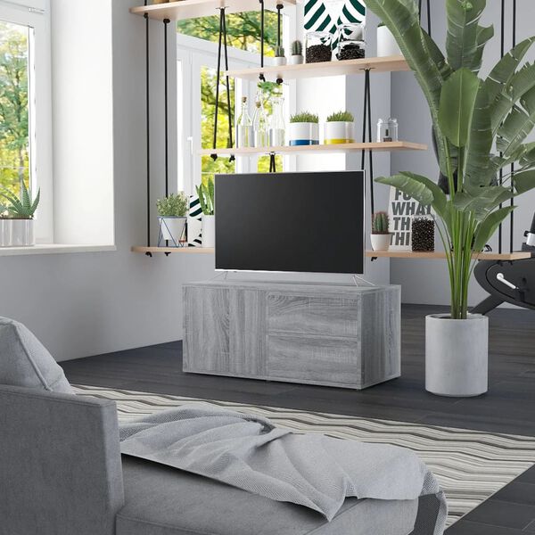 vidaXL TV Cabinet Grey Sonoma Engineered wood 31.5 in TV Cabinet