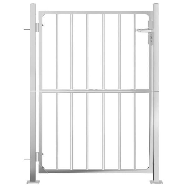 vidaXL Garden Gate 39.4" x 47.2" Stainless Steel