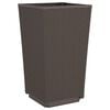 vidaXL Garden Planter Set of 4 Brown Polypropylene Medium
