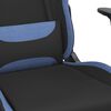 vidaXL Gaming Chair Black and Blue Fabric
