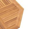 vidaXL Garden Table Brown Solid teak wood Medium Foldable