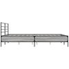 vidaXL Bed Frame Grey Sonoma Engineered Wood, Metal, Plywood King