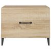 vidaXL Coffee Table Set of 2 Sonoma oak Engineered wood, metal