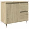 vidaXL Bathroom Sink Cabinet Sonoma oak Engineered wood