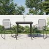 vidaXL Garden Dining Set Black