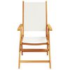 vidaXL Garden Chair Set of 4 Cream White