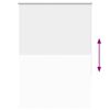 vidaXL Roller Blind White 100% Polyester, Aluminum top rail