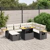 vidaXL Garden Sofa Set Black