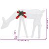 vidaXL Christmas Reindeer Set of 6 White Fabric