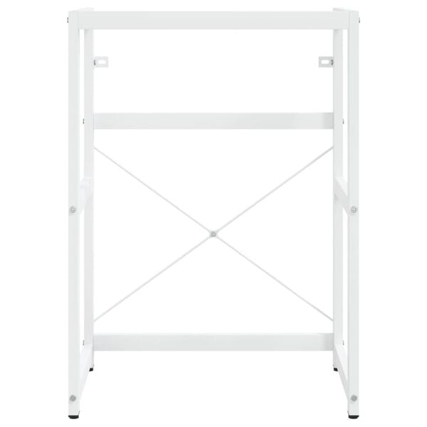 vidaXL Washbasin Frame With Basin White Ceramic Standard Modern