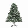 vidaXL Artificial Christmas Tree with 300 LEDs Green 94.49 in