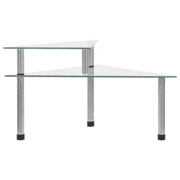 vidaXL Kitchen Shelf Transparent 19.5x13.8x7.5" Tempered Glass