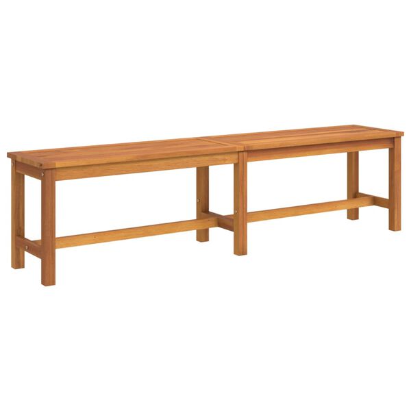 vidaXL Garden Bench Brown Solid Acacia wood 70.9 in x 13.8 in x 17.7 in